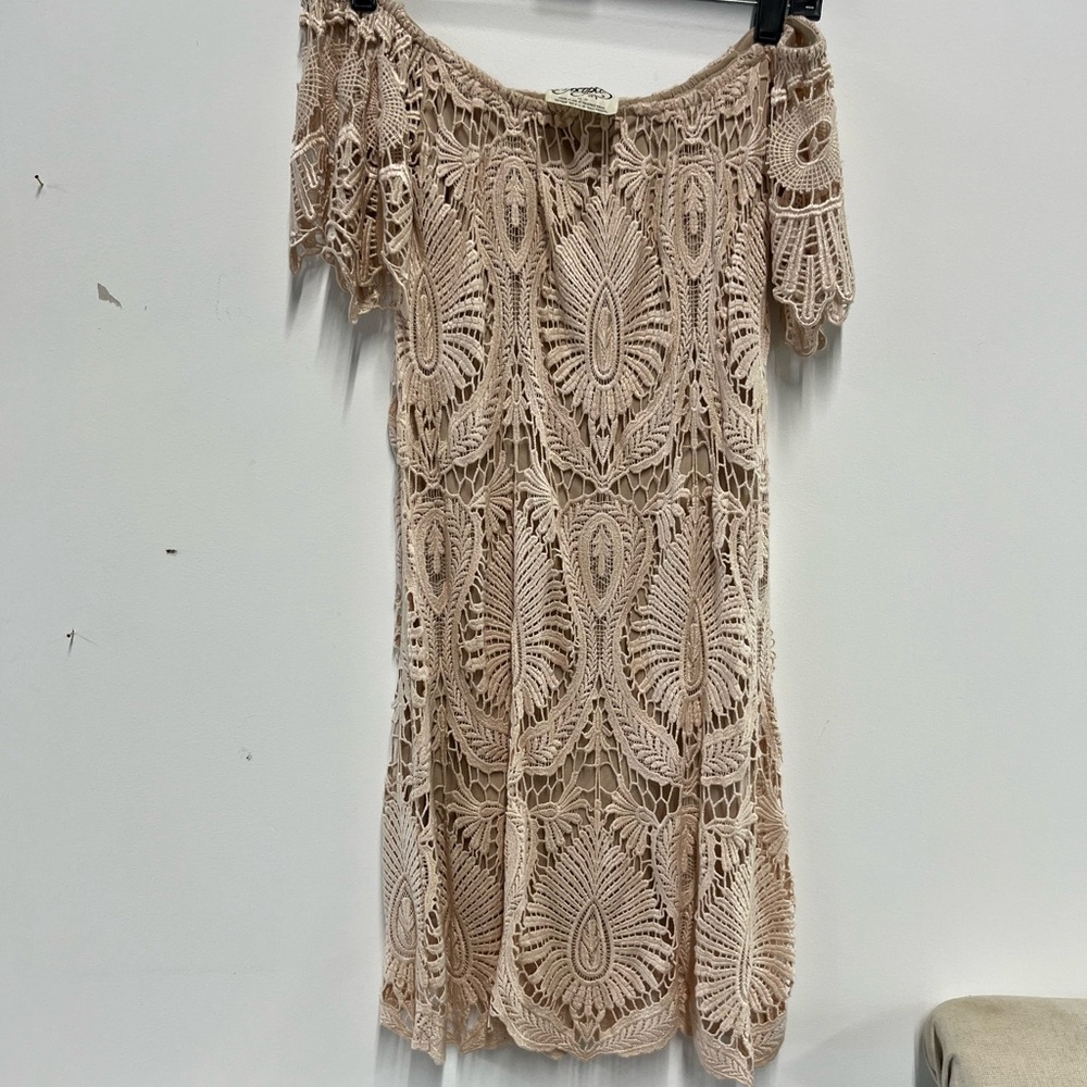 Free People lace off the shoulder dress XS